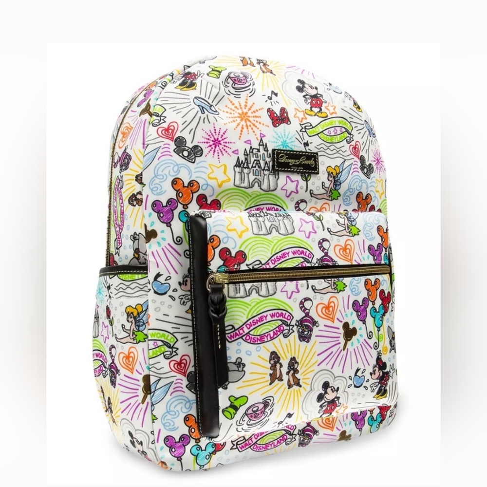 Dooney And Burke Retired Disney Sketch Backpack